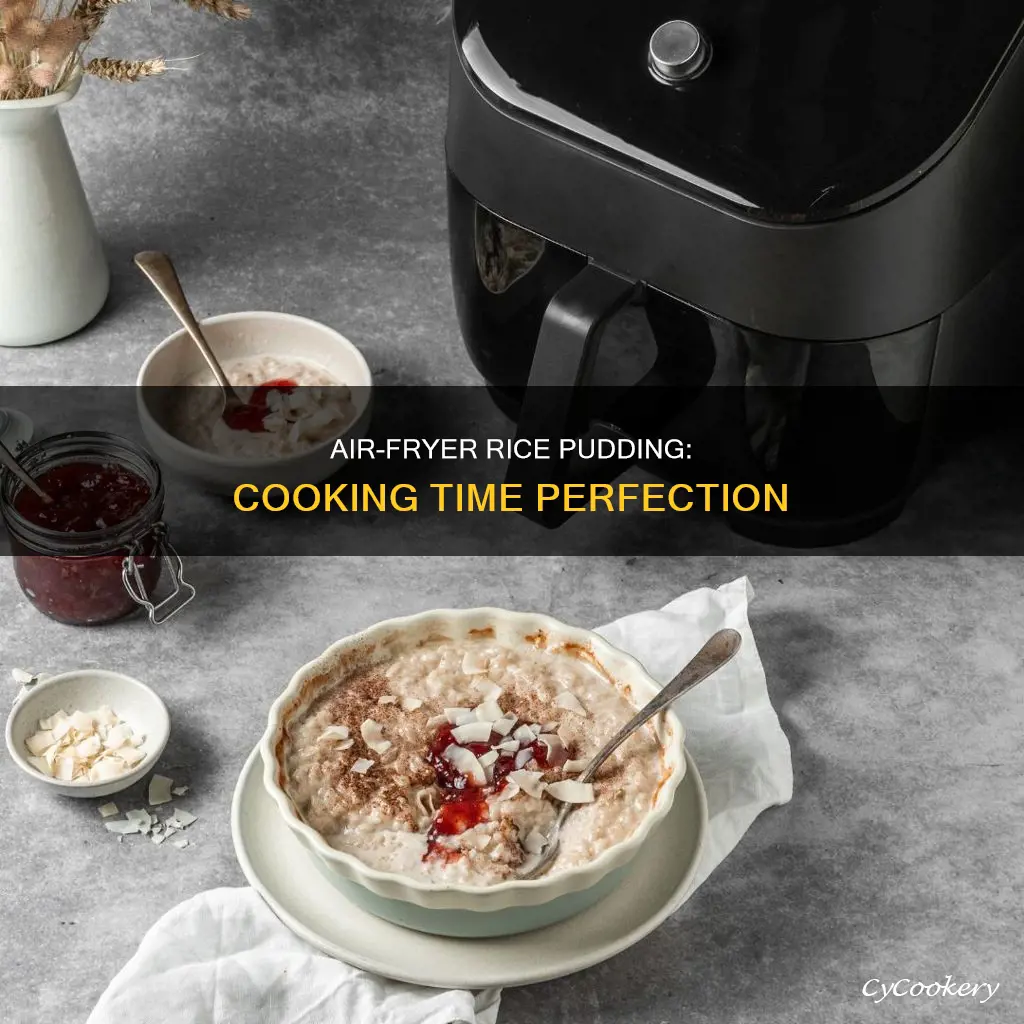 how long to cook rice pudding in air fryer