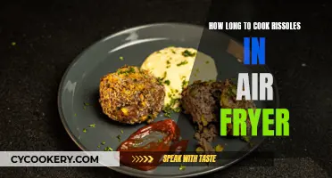 Air Fryer Rissole Cooking Time and Temperature Guide