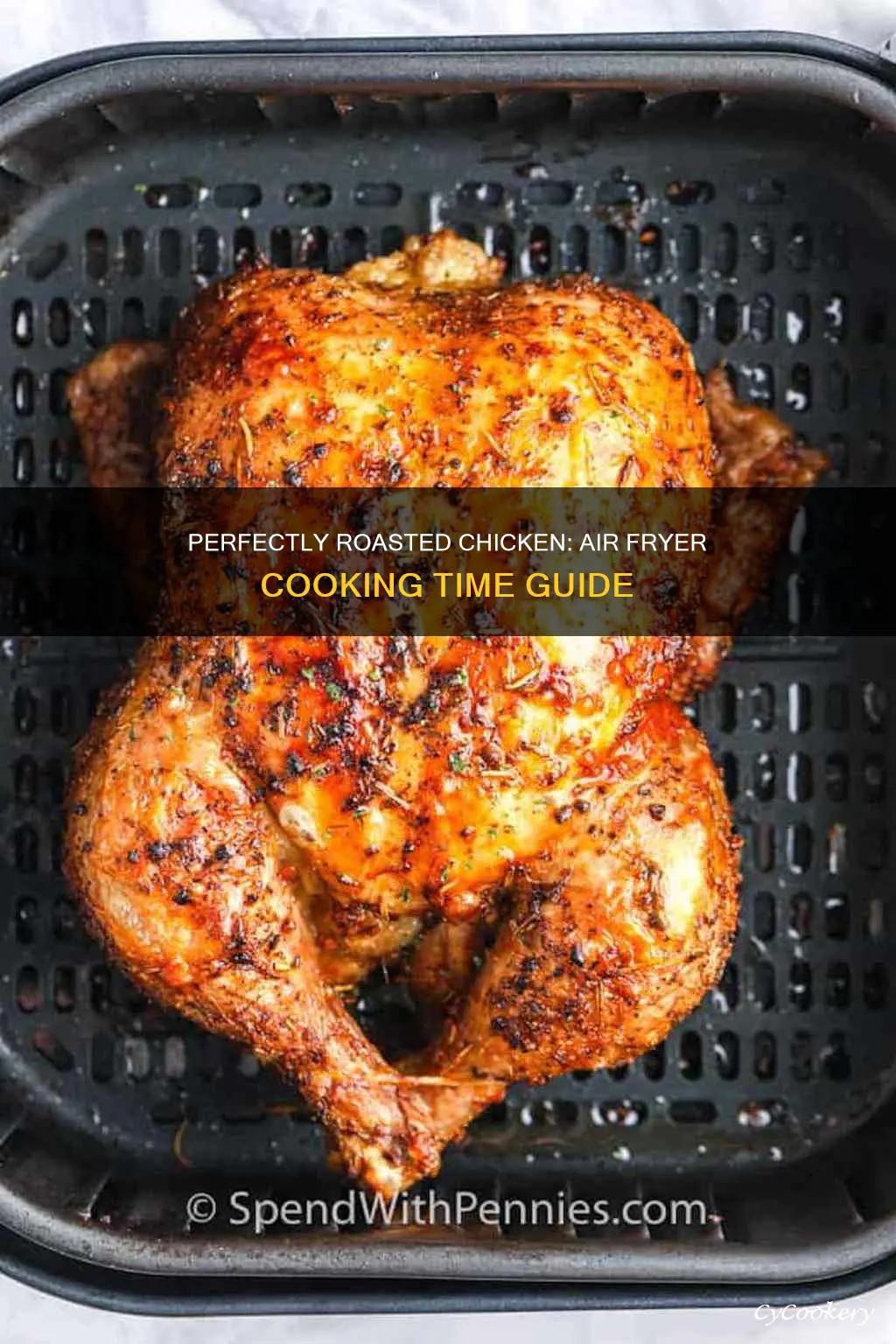 how long to cook roast chicken in air fryer