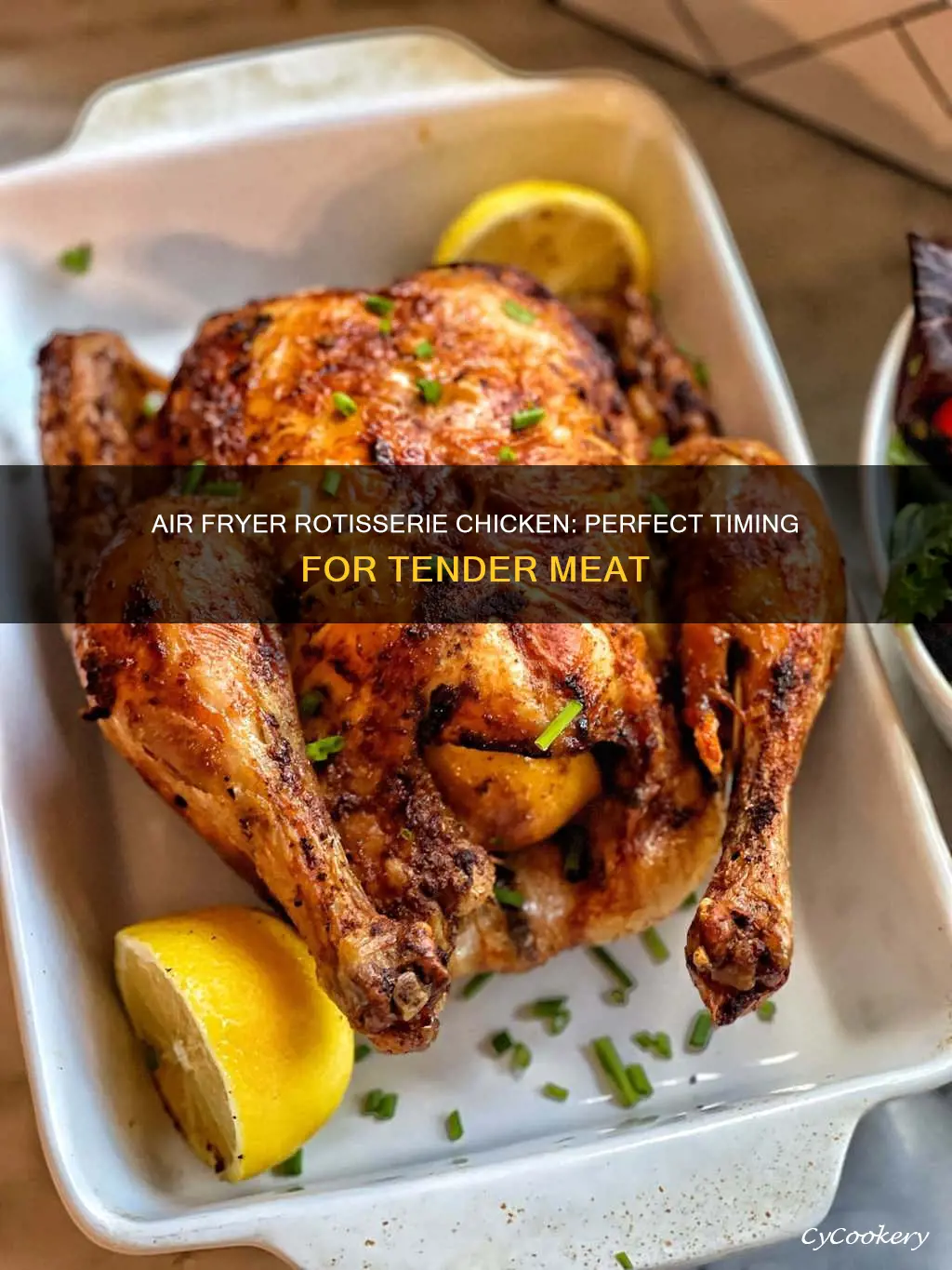 how long to cook rotisserie chicken air fryer