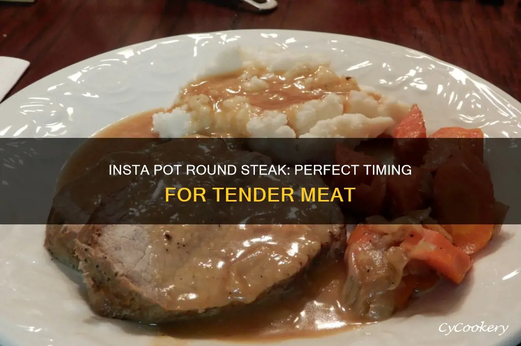 how long to cook round steak in insta pot