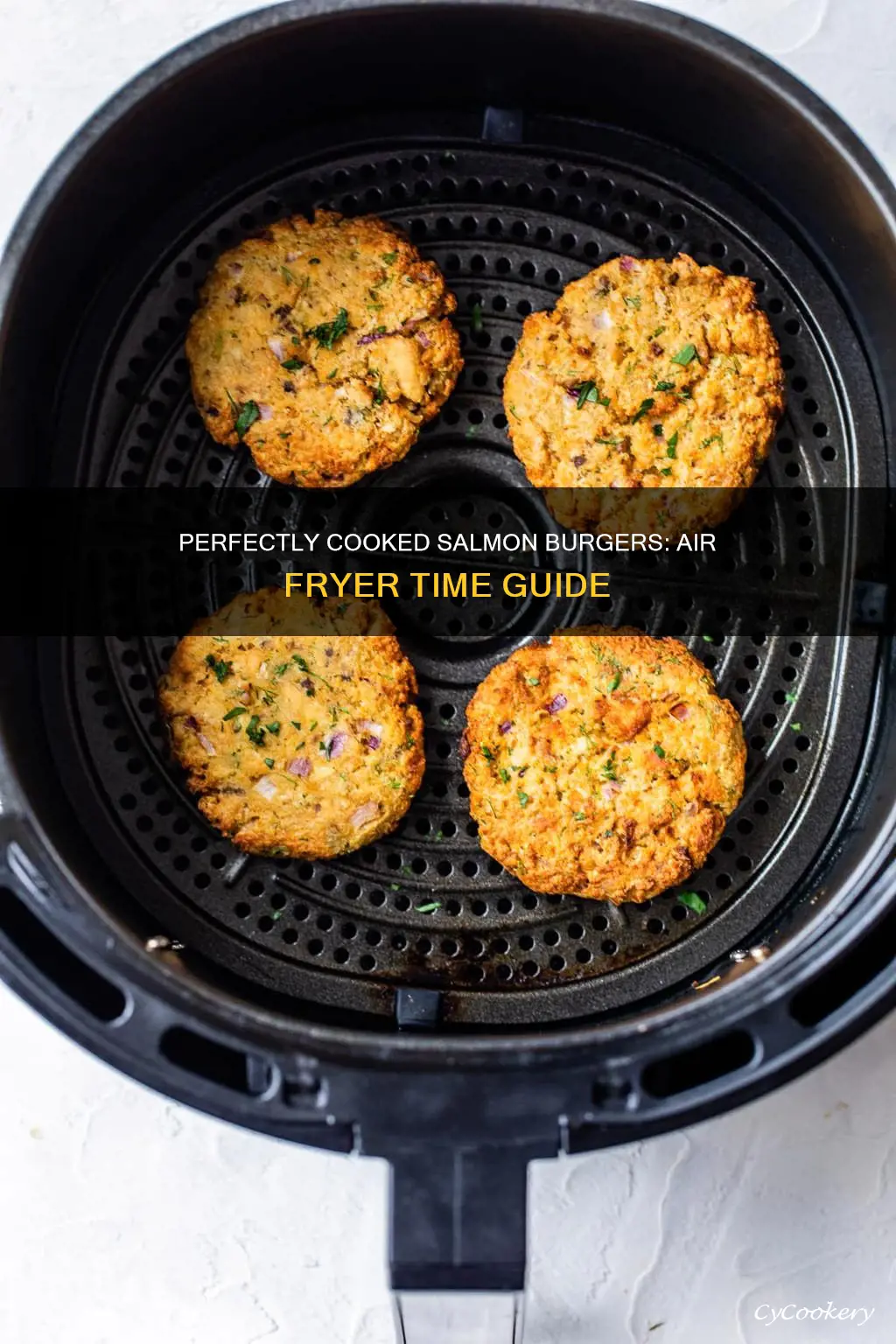 how long to cook salmon burgers in the air fryer