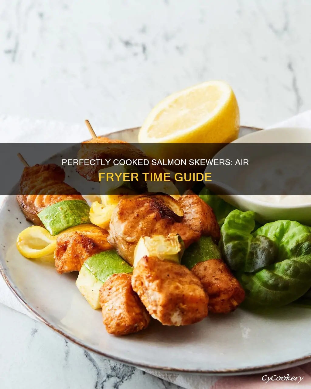 how long to cook salmon skewers in air fryer