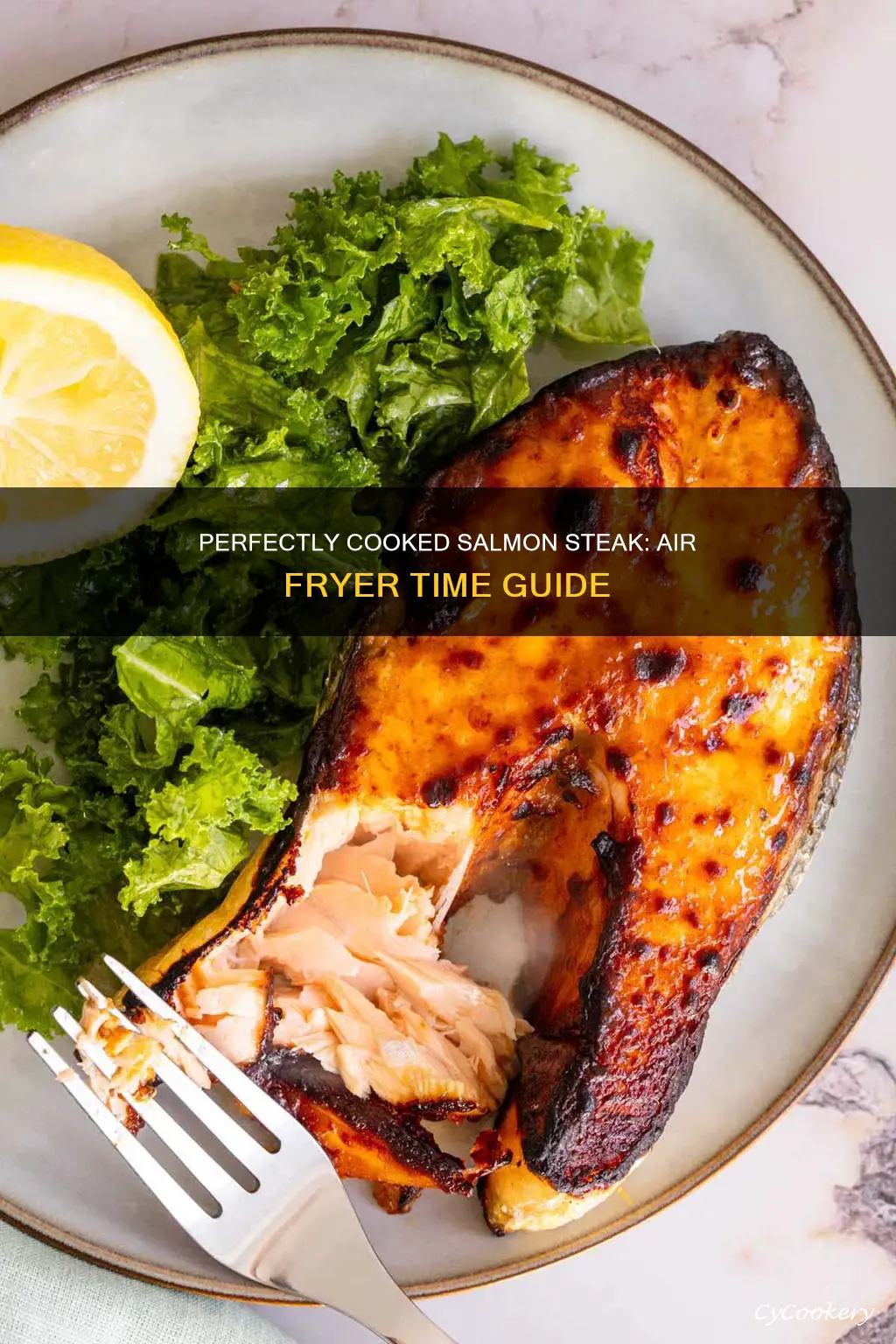 how long to cook salmon steak in air fryer