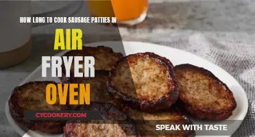 Crispy Sausage Patties: Air Fryer Oven Cooking Time Guide