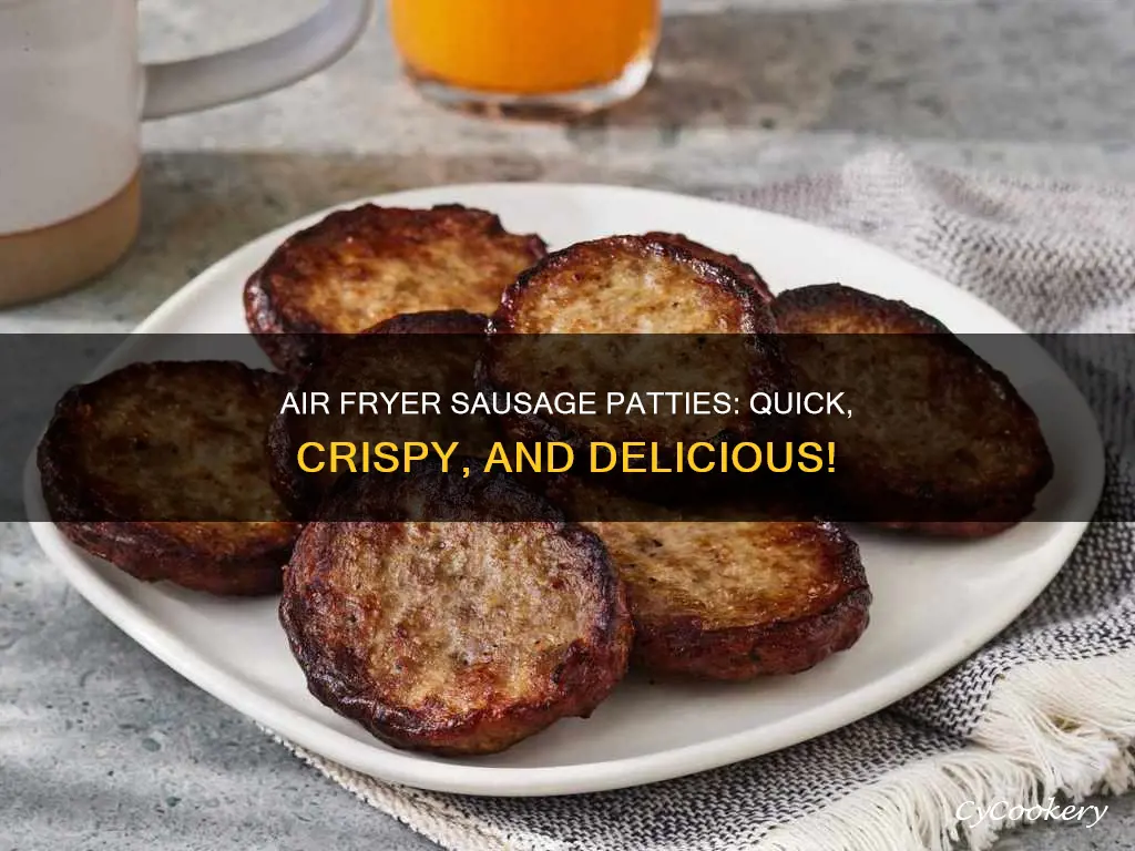 how long to cook sausage patties in air fryer oven