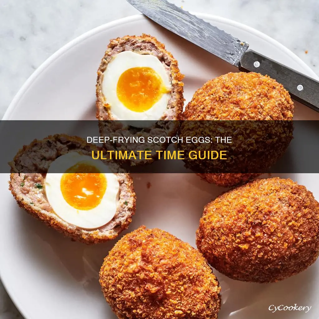 how long to cook scotch eggs in deep fat fryer