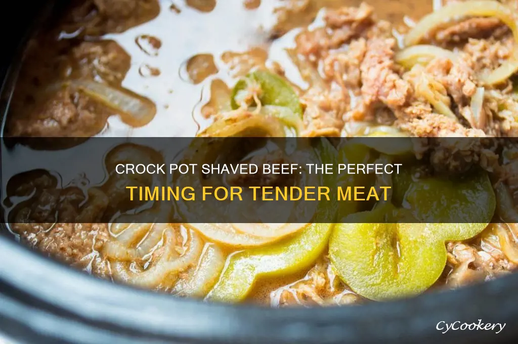 how long to cook shaved beef in crock pot