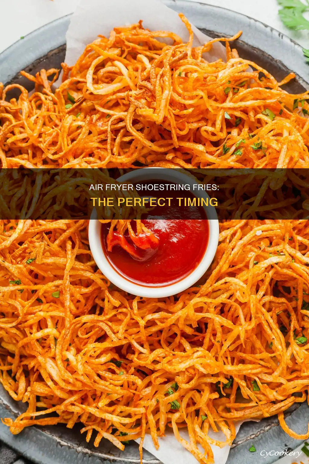 how long to cook shoe string fries in air fryer
