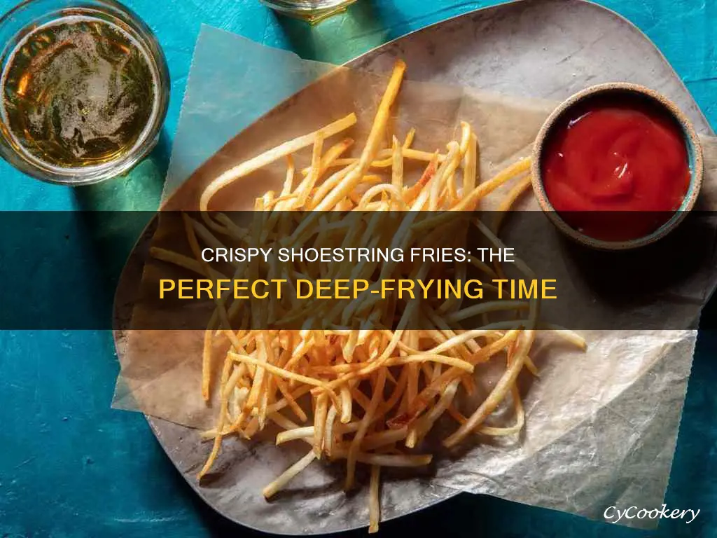 how long to cook shoestring fries in deep fryer