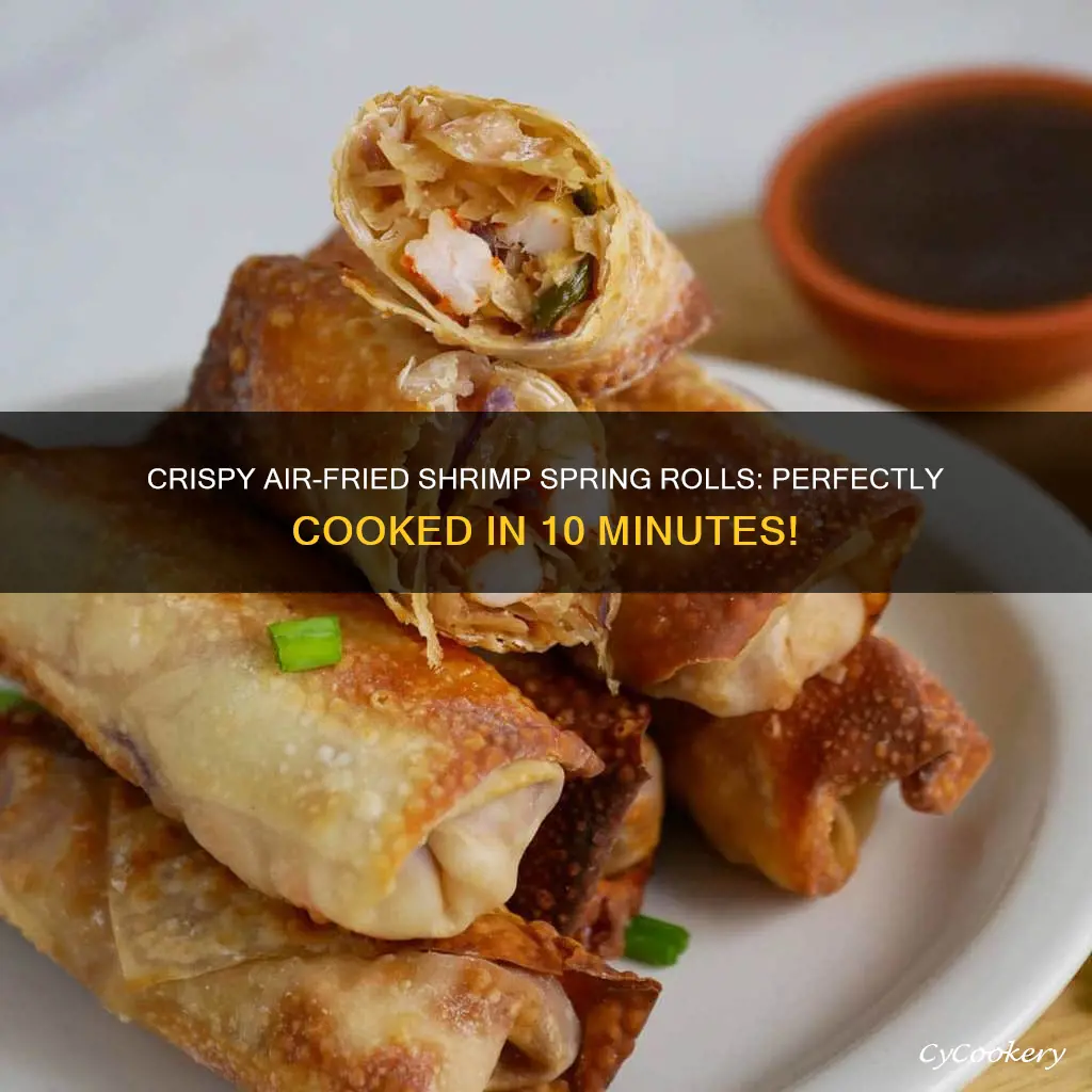 how long to cook shrimp spring rolls in air fryer