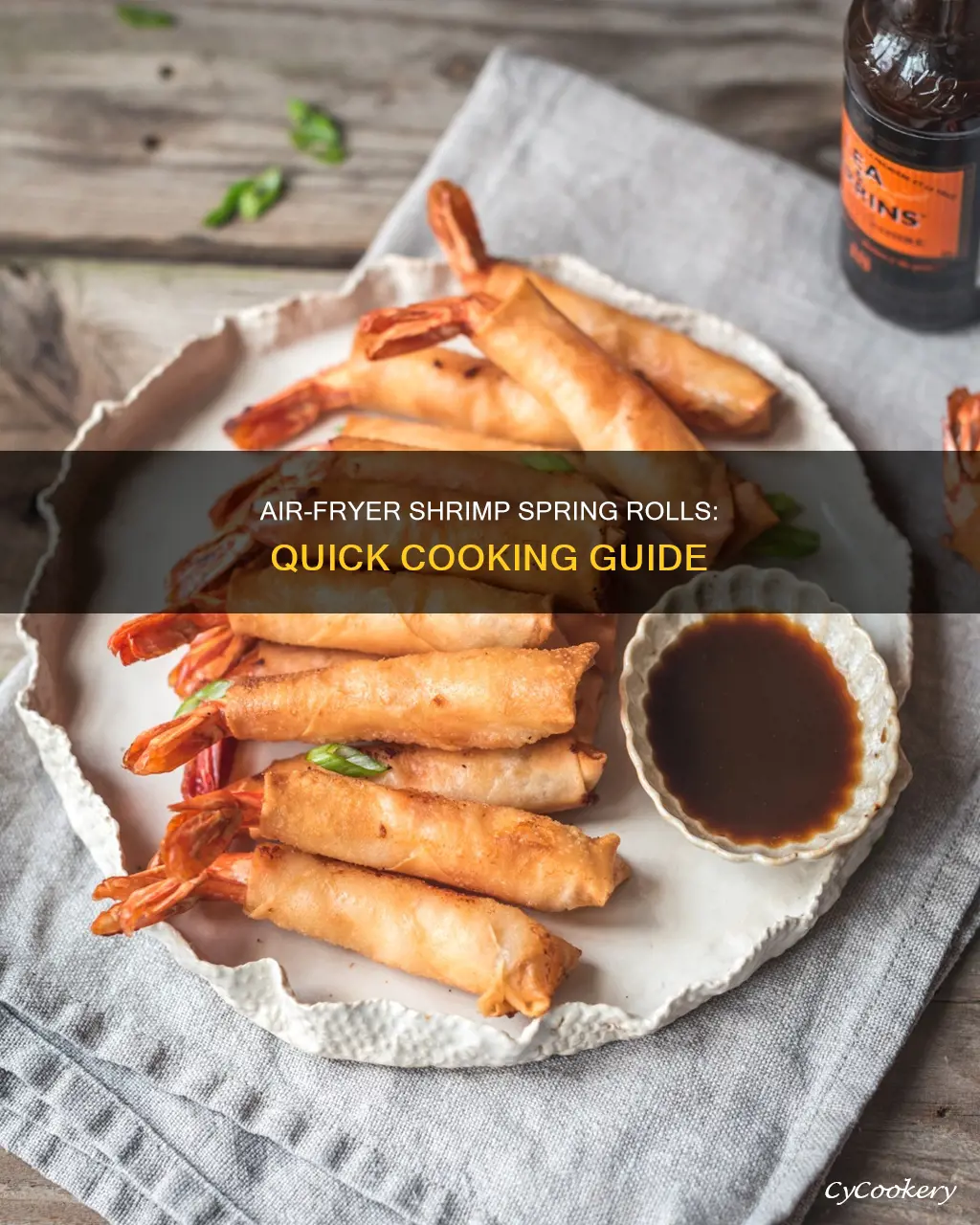 how long to cook shrimp spring rolls in air fryer