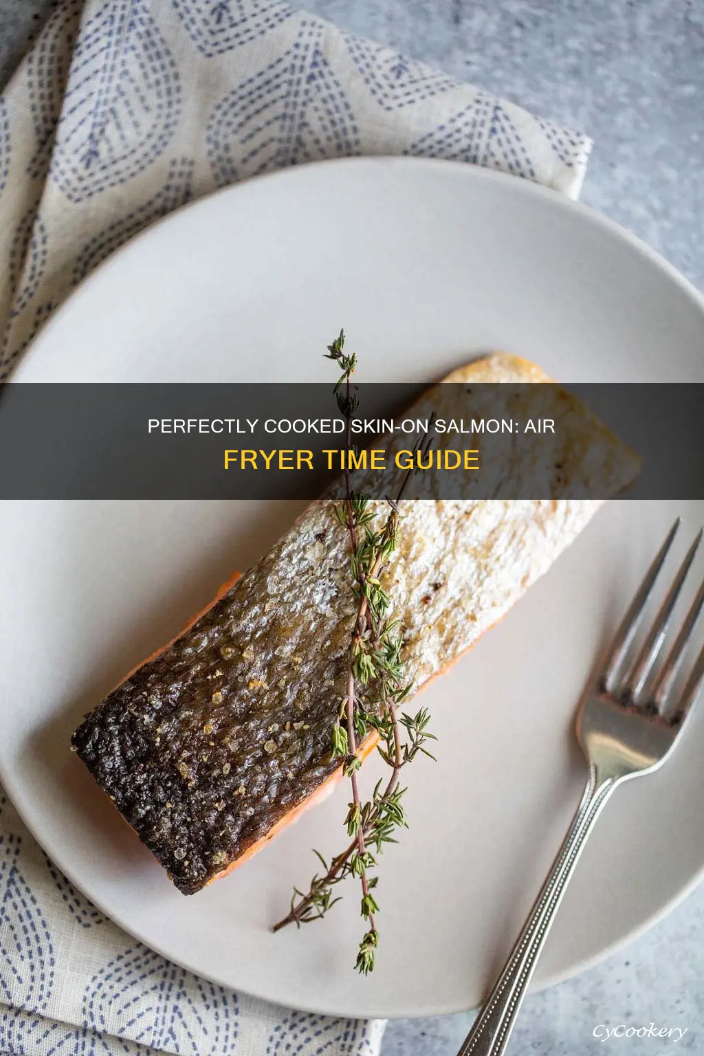 how long to cook skin on salmon in air fryer