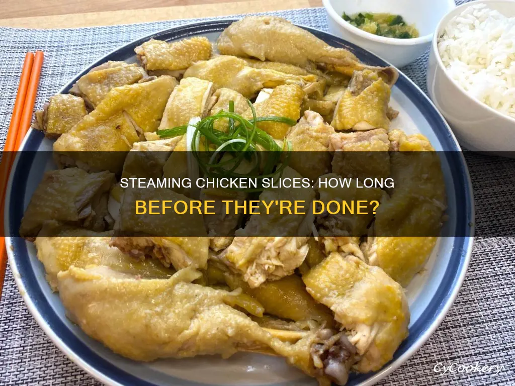 how long to cook sliced chicken in steamer