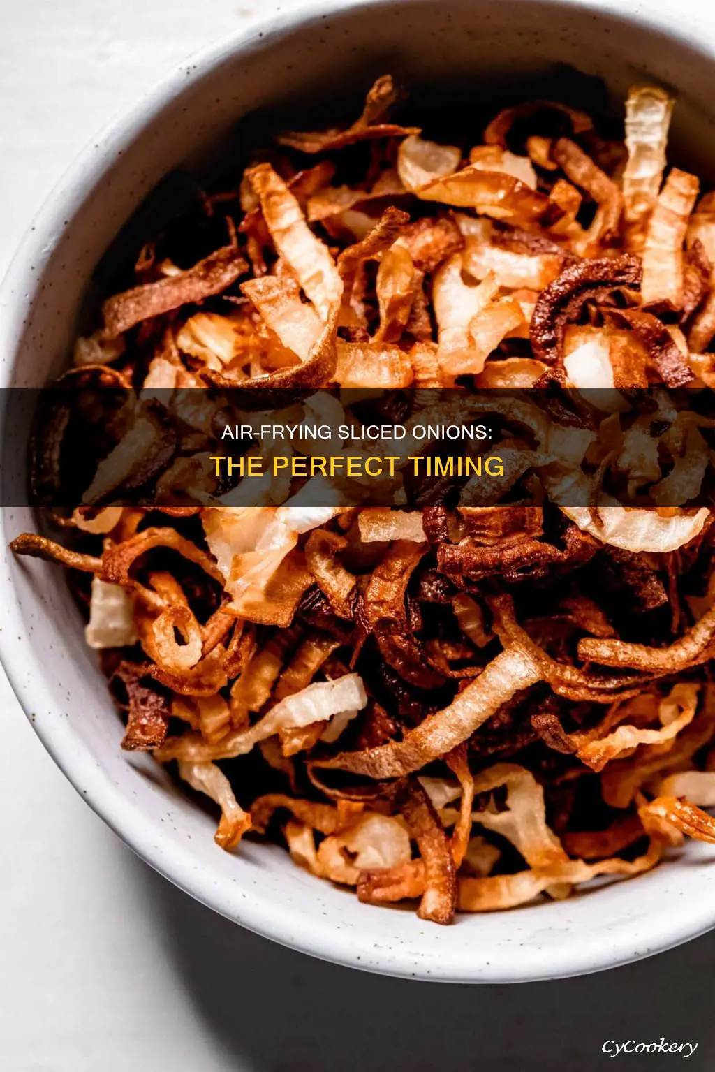 how long to cook sliced onions in air fryer