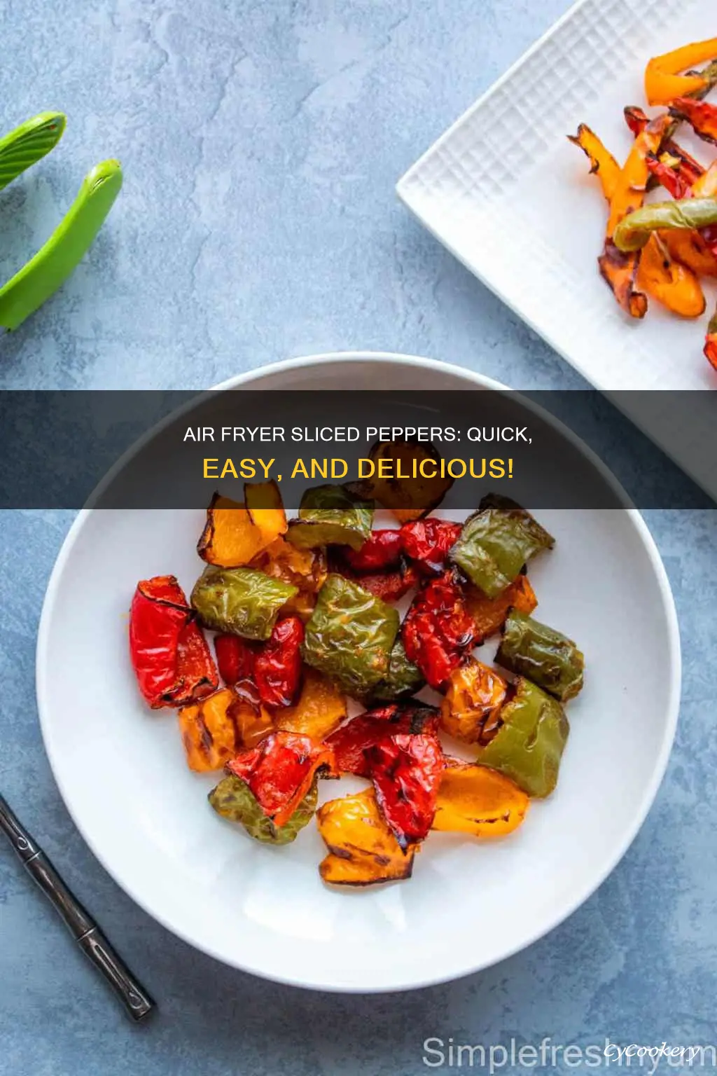 how long to cook sliced peppers in air fryer