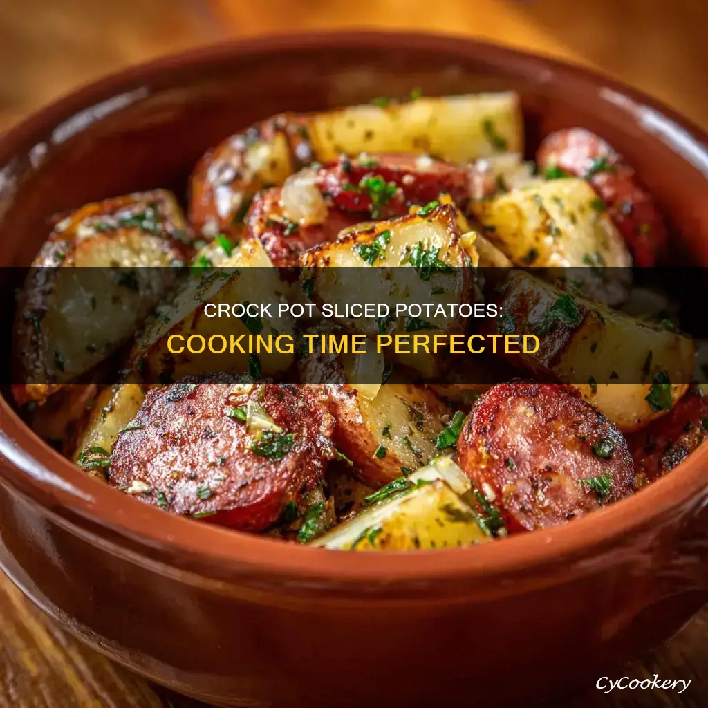 how long to cook sliced potatoes in crock pot