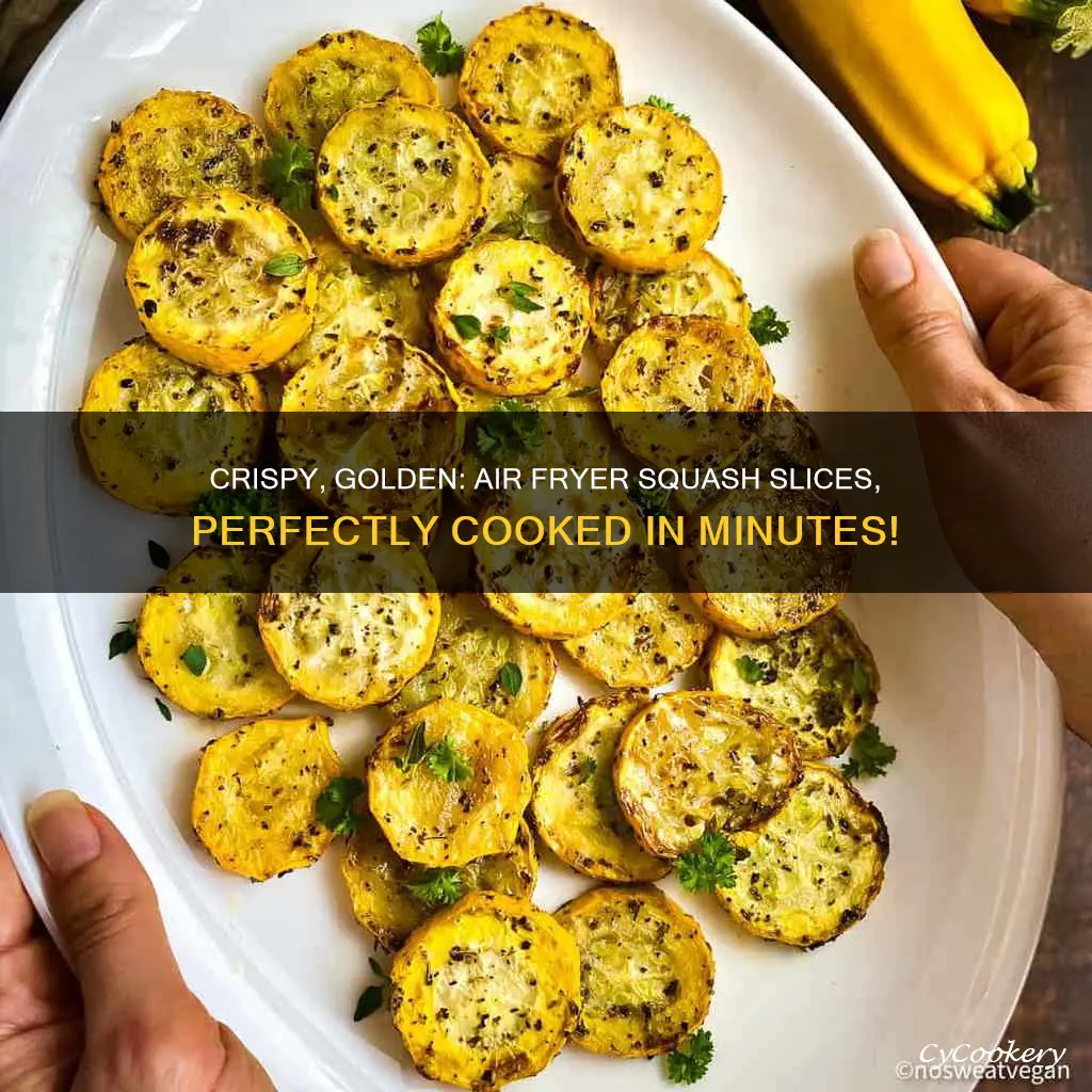 how long to cook sliced squash in air fryer