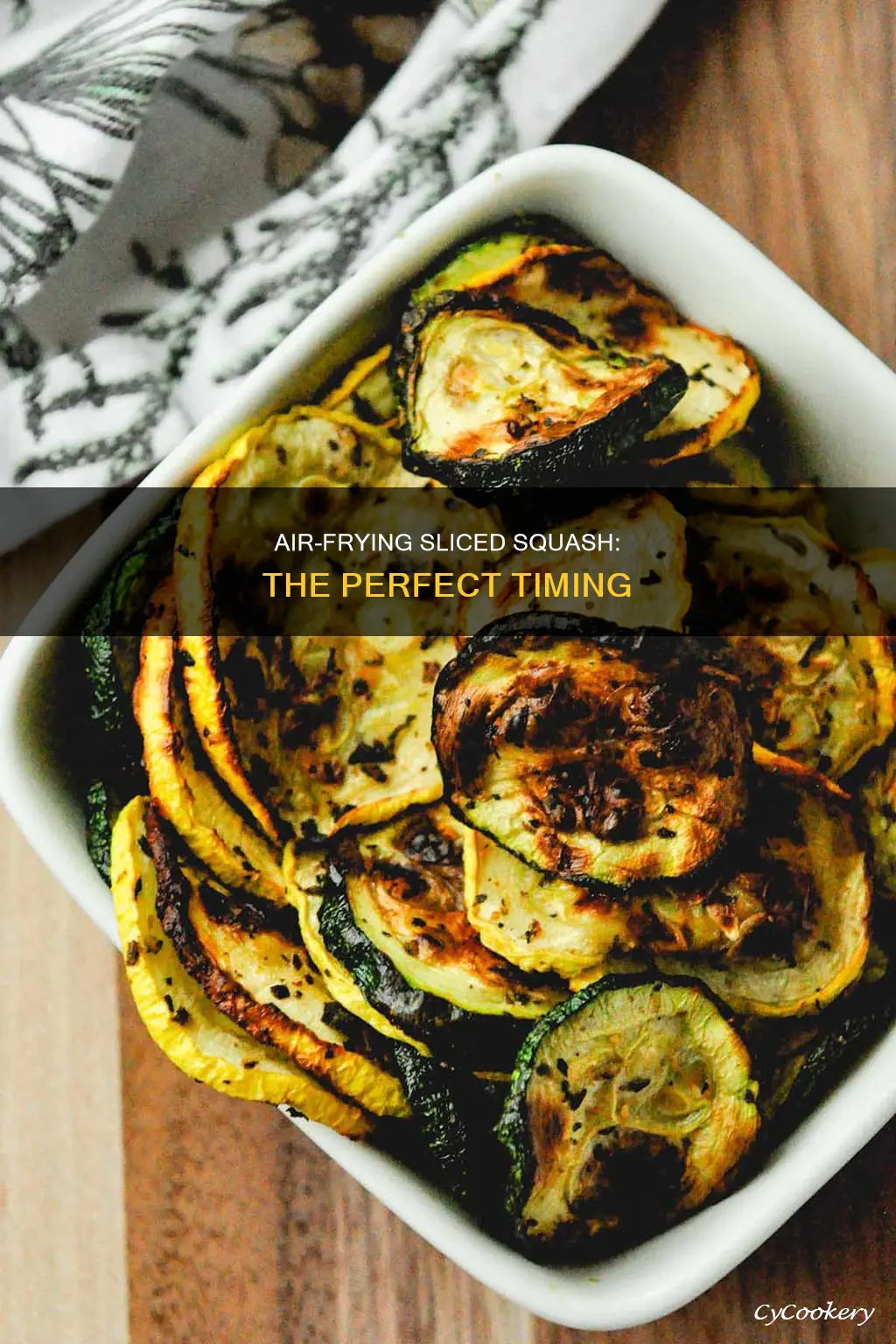 how long to cook sliced squash in air fryer