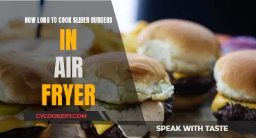 Air Fryer Slider Burgers: Cooking Time Perfection