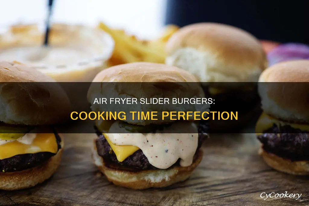 how long to cook slider burgers in air fryer