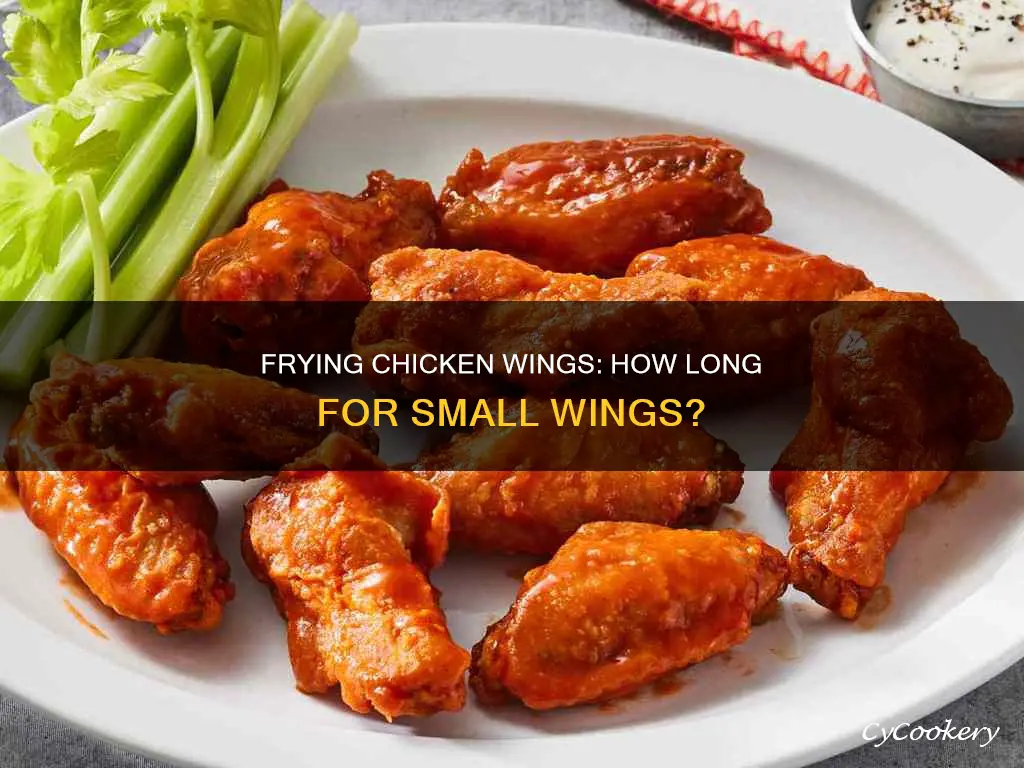how long to cook small chicken wings in fryer