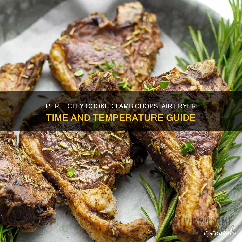 how long to cook small lamb chops in air fryer