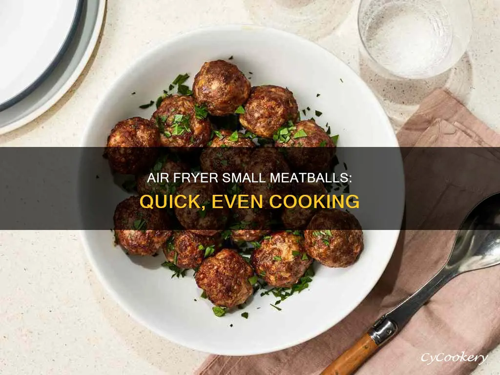 how long to cook small meatballs in air fryer
