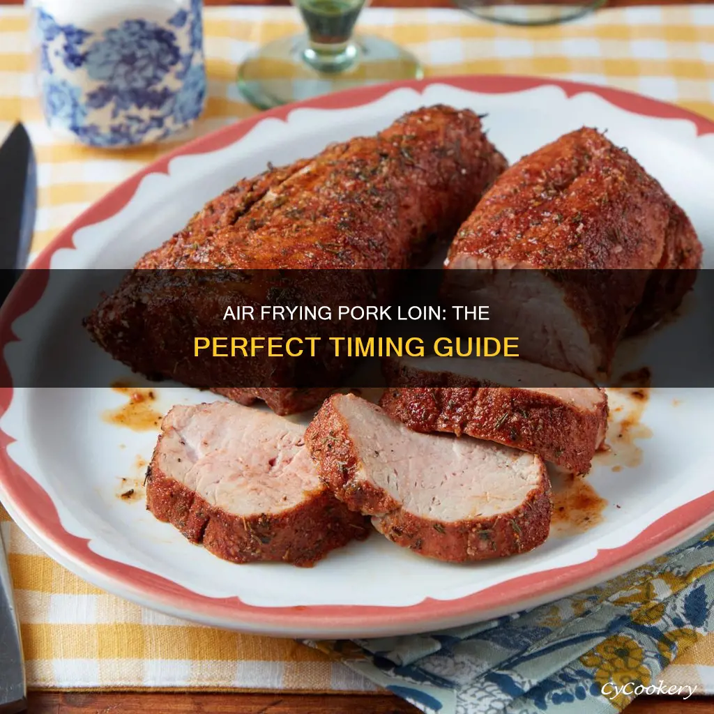 how long to cook small pork loin in air fryer