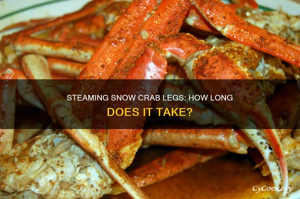 how long to cook snow crab legs steamed