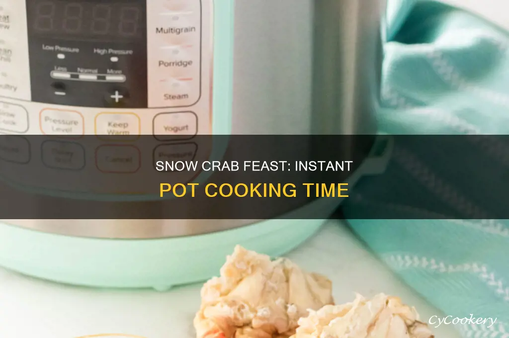 how long to cook snow crabs in instata pot