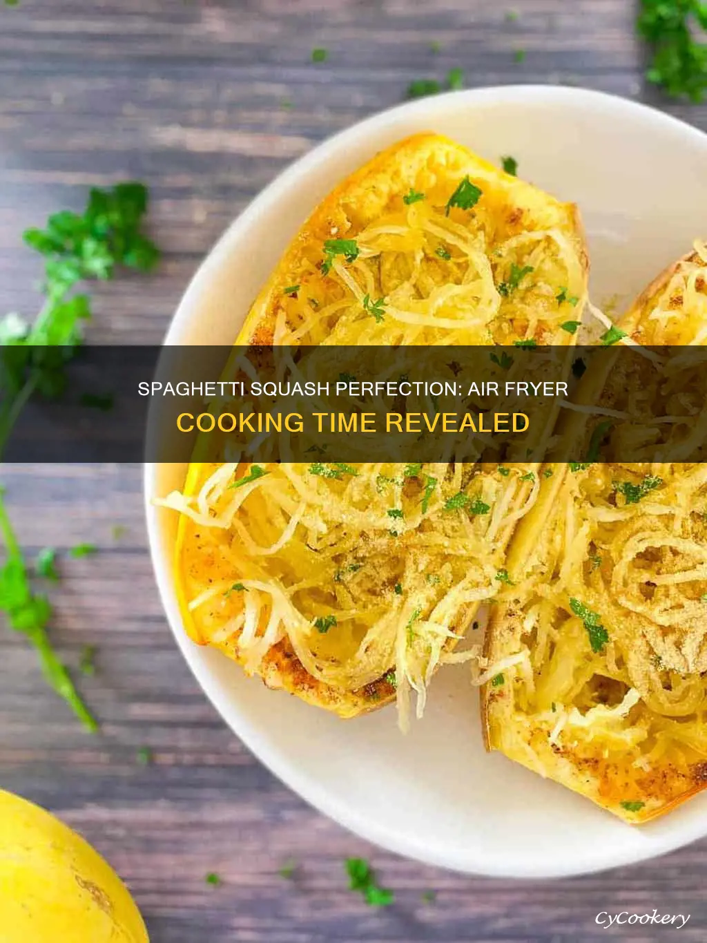 how long to cook spaghetti squash in air fryer