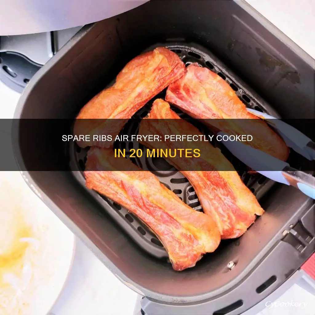 how long to cook spare ribs in air fryer