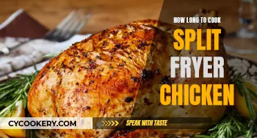 Perfectly Cooked Split Fryer Chicken: Time and Temperature Guide