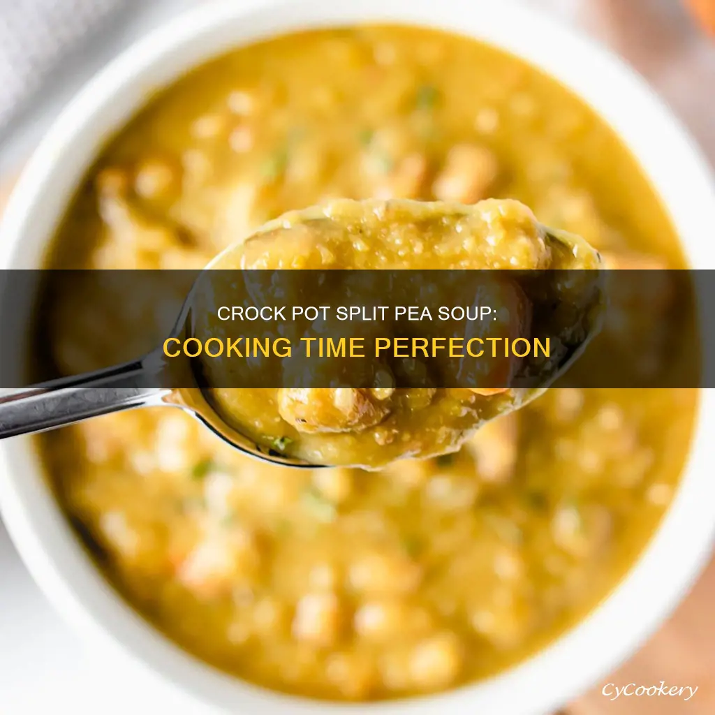 how long to cook split pea soup in crock pot
