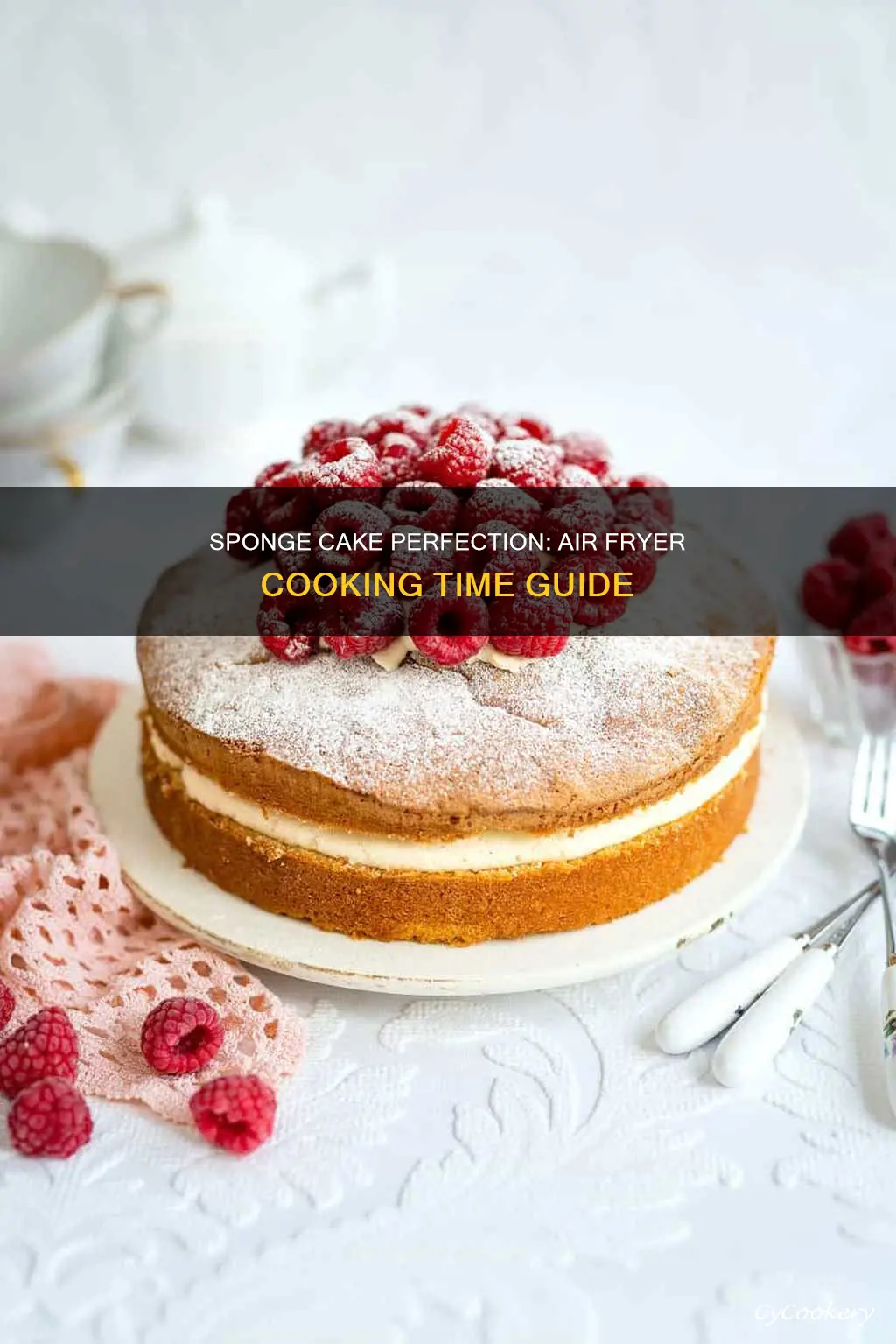 how long to cook sponge cake in air fryer