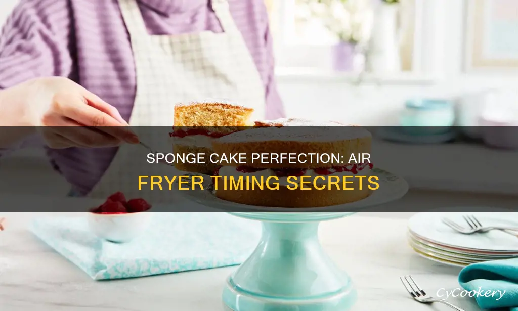 how long to cook sponge cake in air fryer