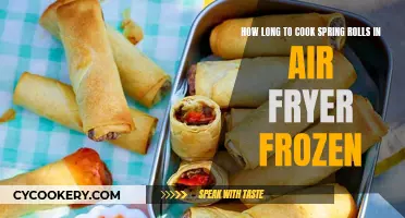 Air Fryer Frozen Spring Rolls: Cooking Time Perfection
