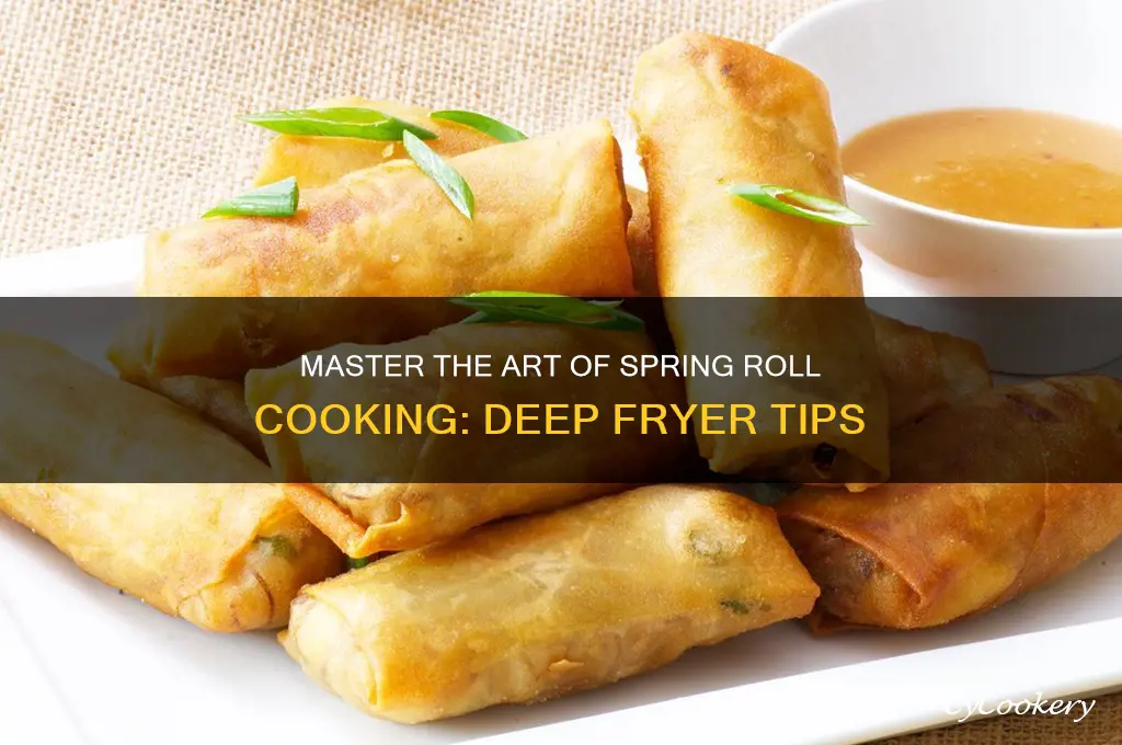 how long to cook spring rolls in deep fryer