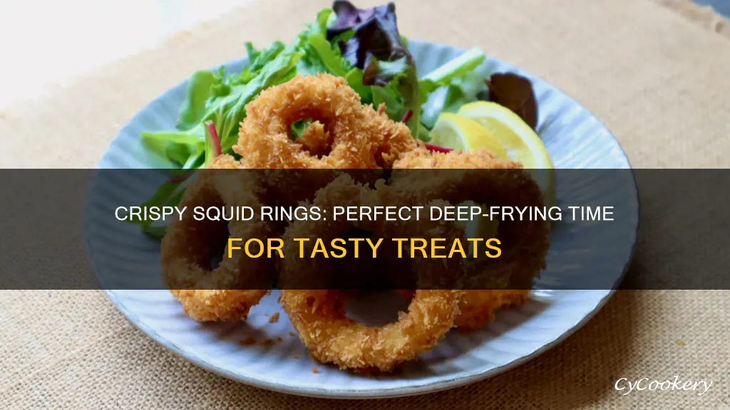 how long to cook squid rings in deep fryer