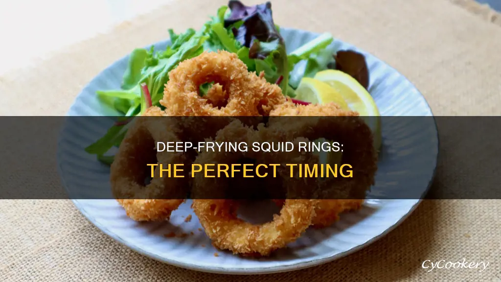 how long to cook squid rings in deep fryer
