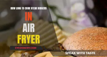 Air-Fryer Steak Burgers: Cooking Time Perfection