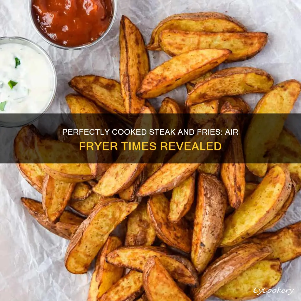 how long to cook steak cut fries in air fryer