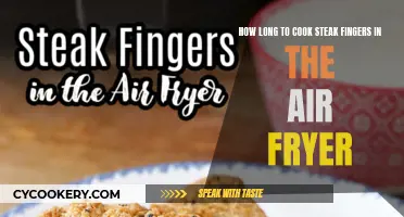 Steak Finger Perfection: Air Fryer Cooking Time Guide