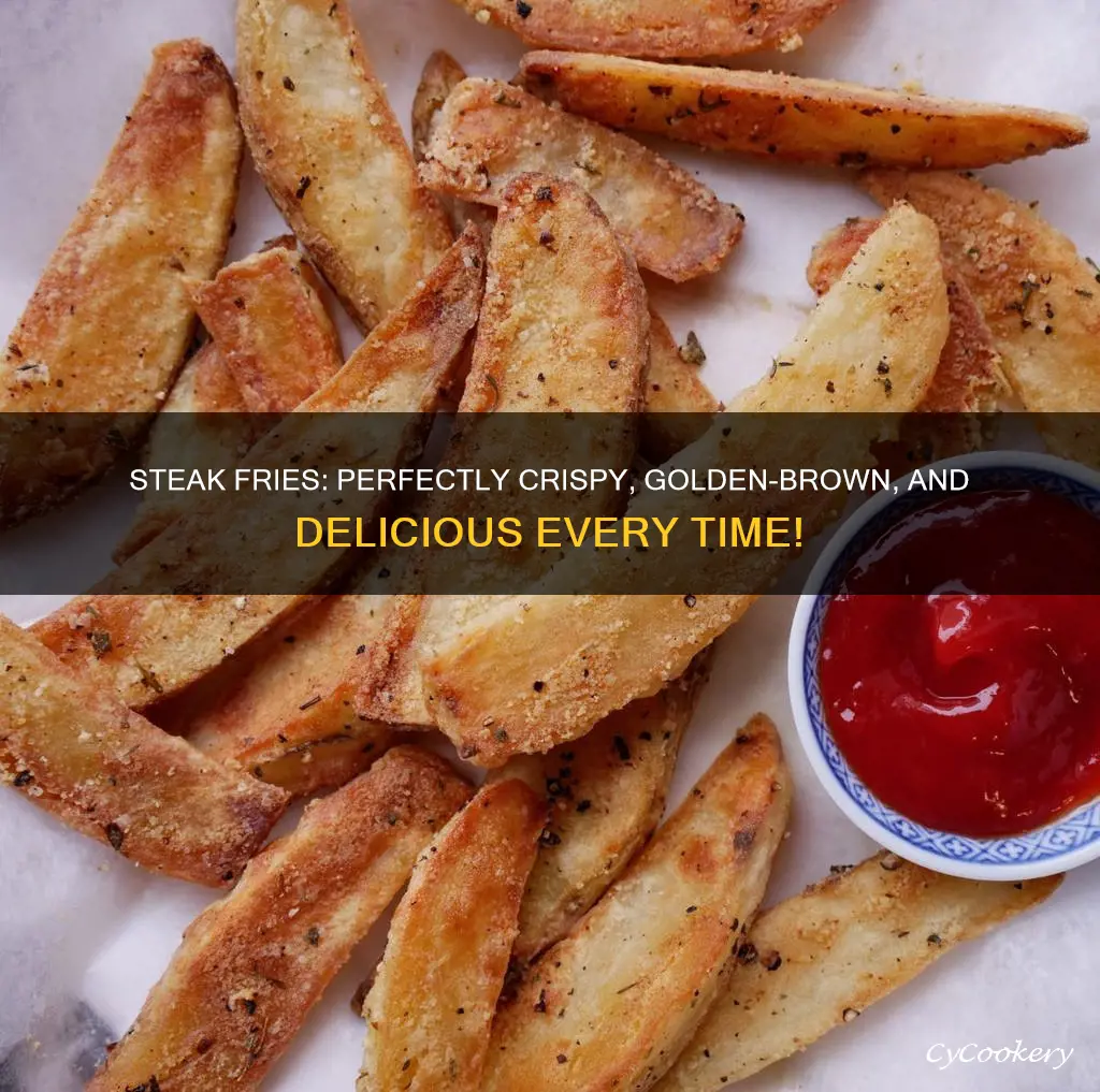 how long to cook steak fries in a deep fryer