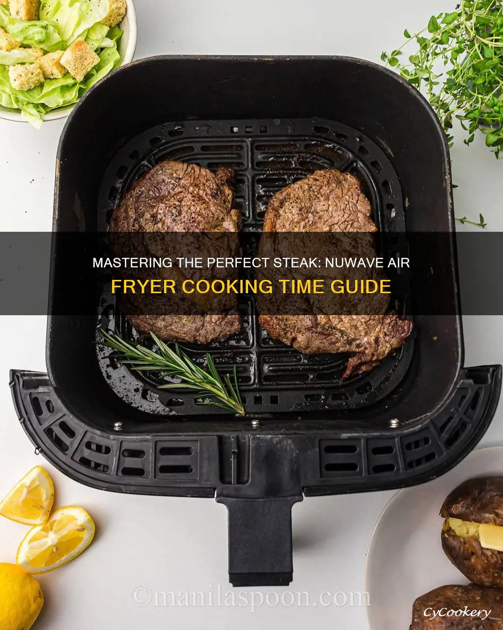 how long to cook steak in nuwave air fryer