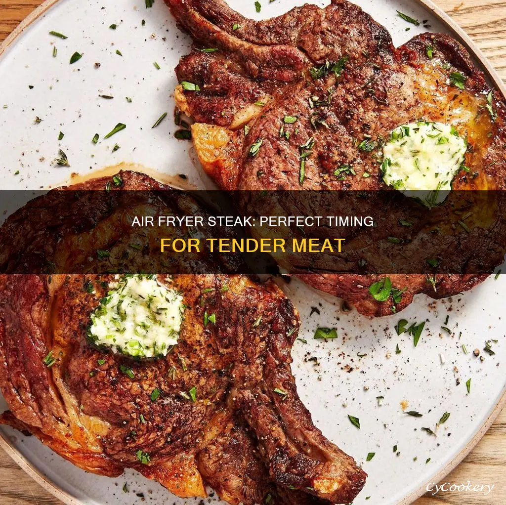 how long to cook steak in power air fryer