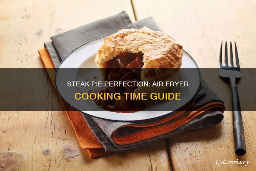 how long to cook steak pie in air fryer