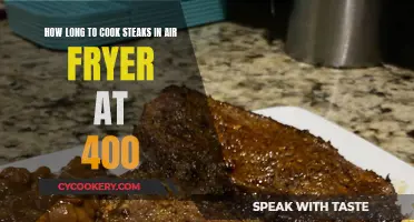 Perfectly Cooked Steaks: Air Fryer Times at 400 Degrees