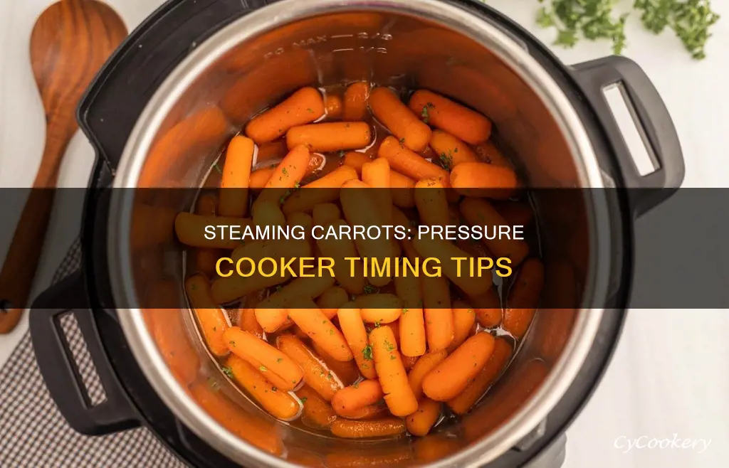 how long to cook steamed carrots in a pressure cooker